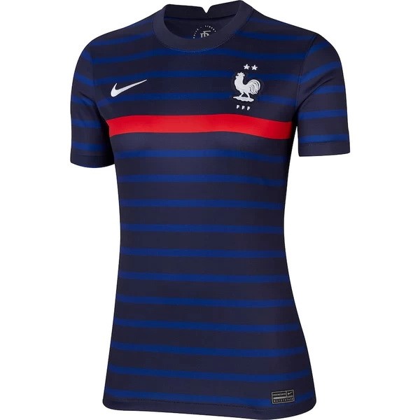 Camiseta Francia Primera equipo Mujer 2020 Azul